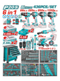 CARRO PORTA HERRAMIENTAS CON 436 PIEZAS INDUSTRIAL SUPER TOTAL